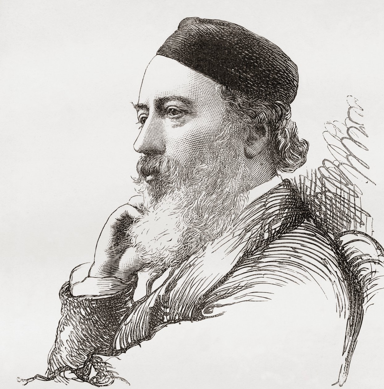 Sir John Gilbert, uit The Magazine of Art, gepubliceerd 1878 door English School