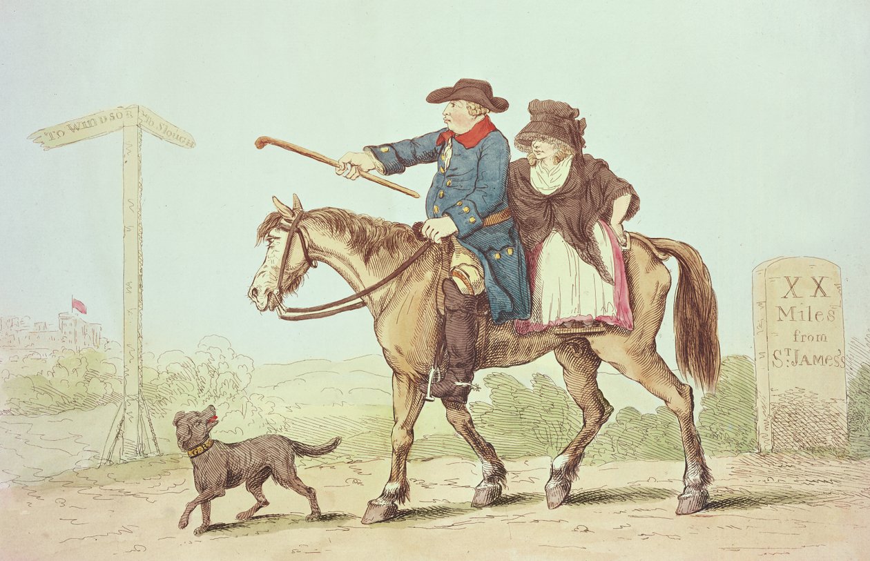 Het constante paar, 1786 door English School