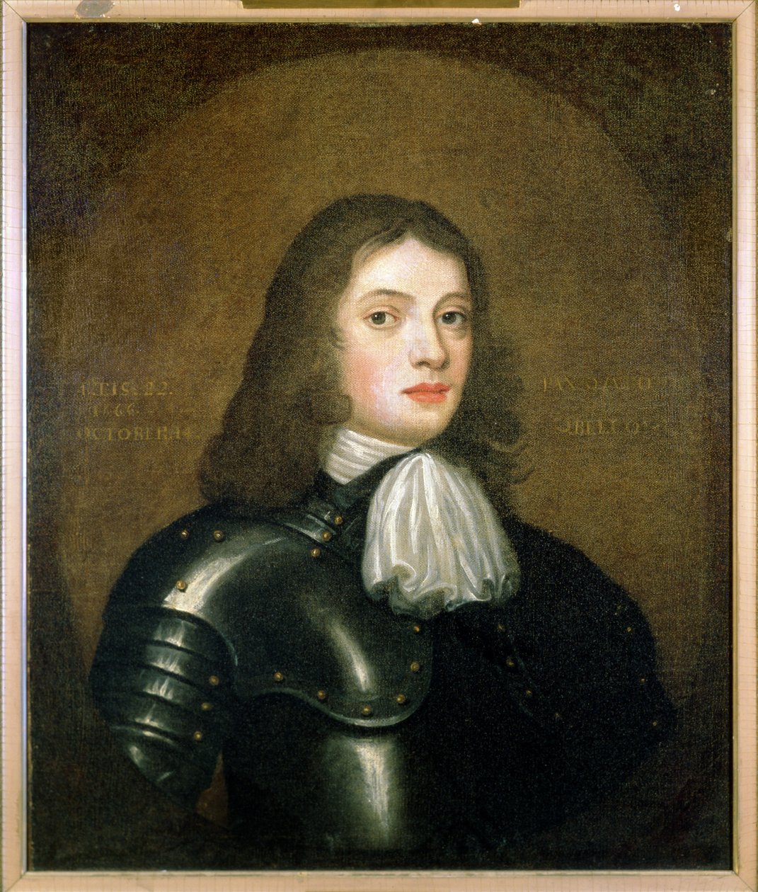 William Penn (1644-1718) in Wapenrusting, 22 jaar oud, 1666 door English School