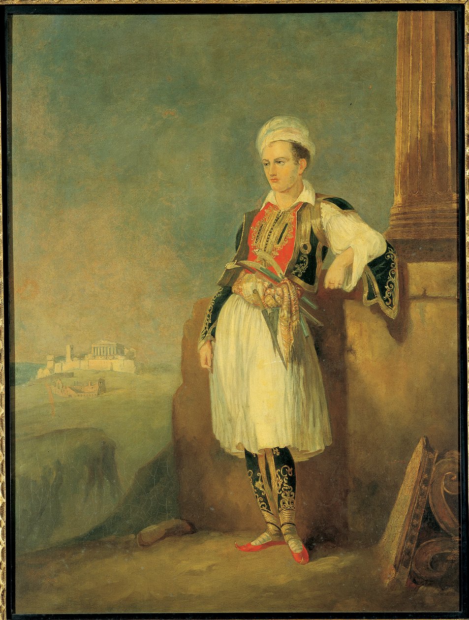 Portret van de Dichter Lord George Noel Byron door European School