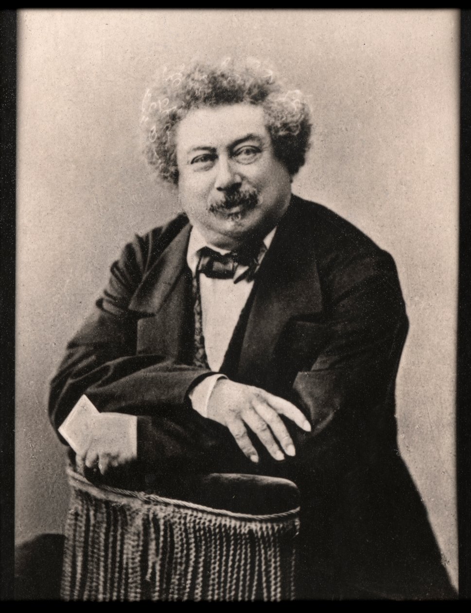 Portret van Alexandre Dumas (1802-1870), Franse schrijver door French Photographer