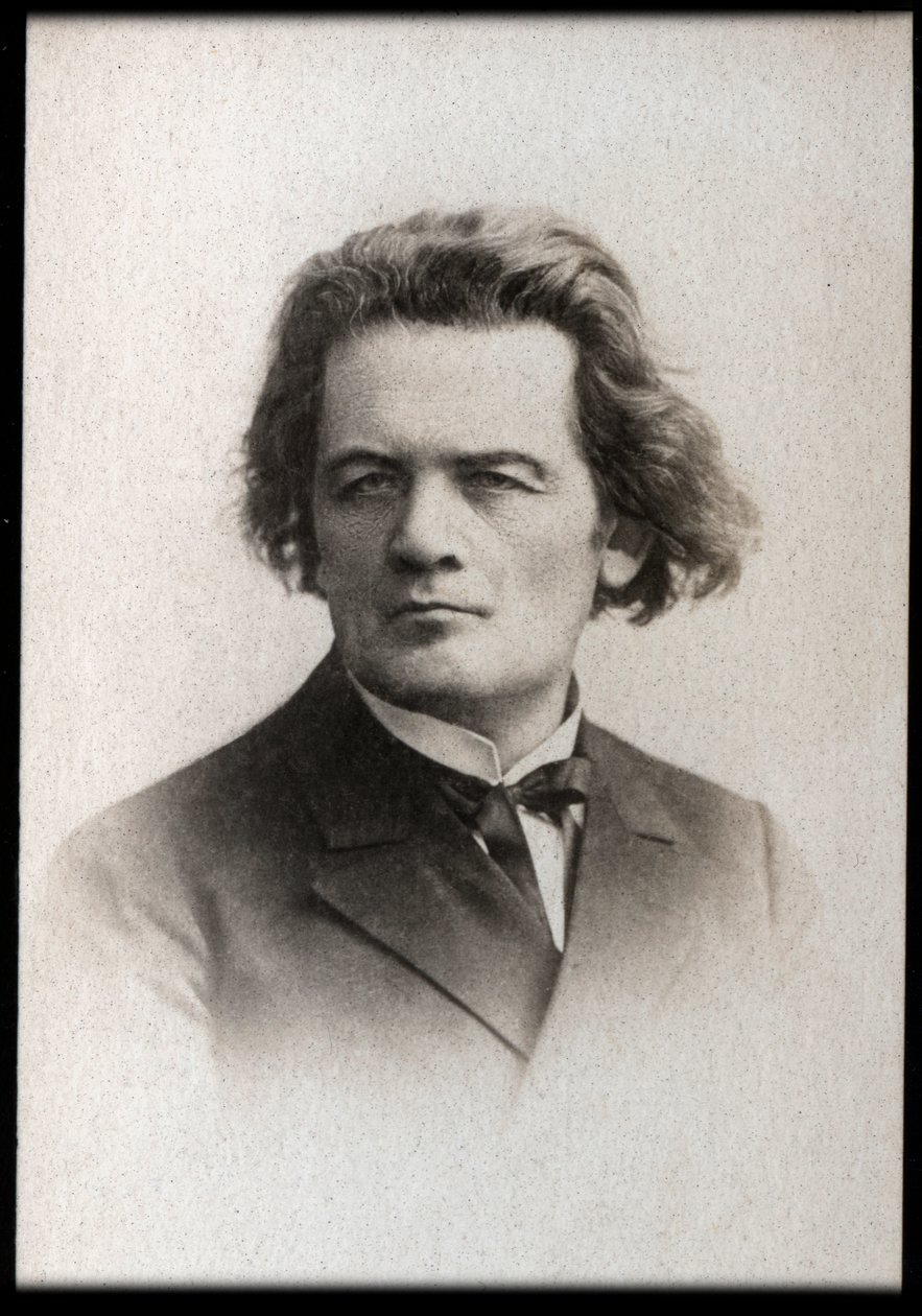 Portret van Anton Rubinstein (1829-1894), Russische pianist, componist en dirigent door French Photographer