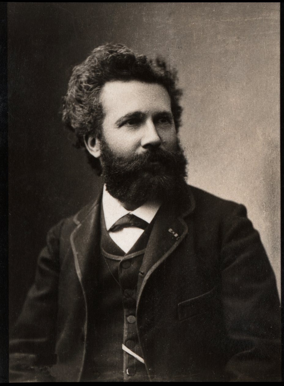 Portret van Camille Flammarion (1842-1925), Franse astronoom en auteur door French Photographer
