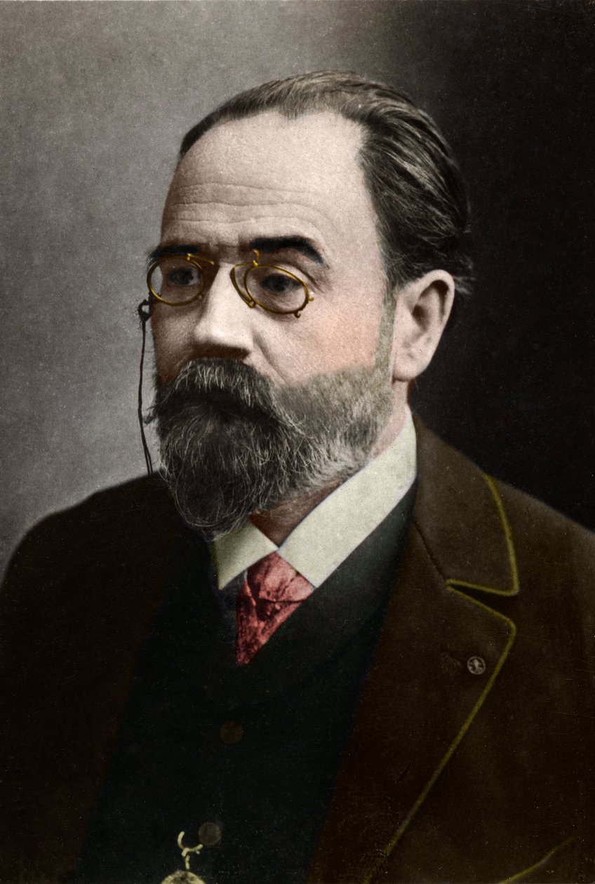 Portret van Emile Zola door French Photographer