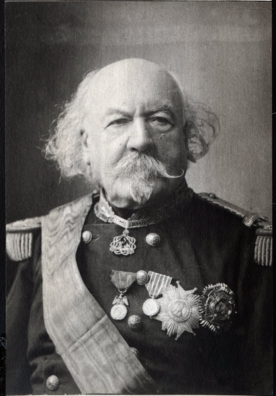 Portret van Francois Marcellin Certain de Canrobert (1809-1895), maarschalk van Frankrijk door French Photographer