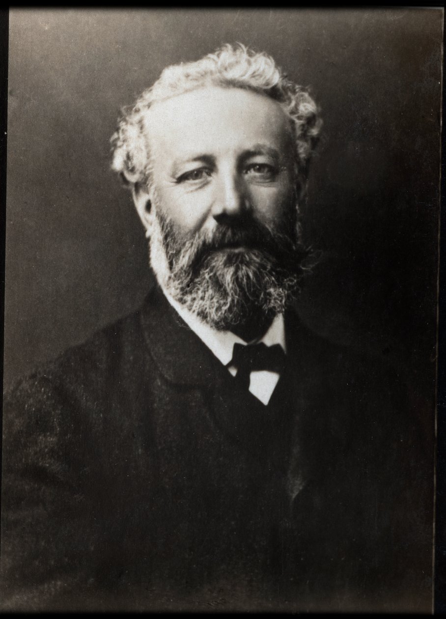 Portret van Jules Verne (1828-1905), Franse schrijver door French Photographer