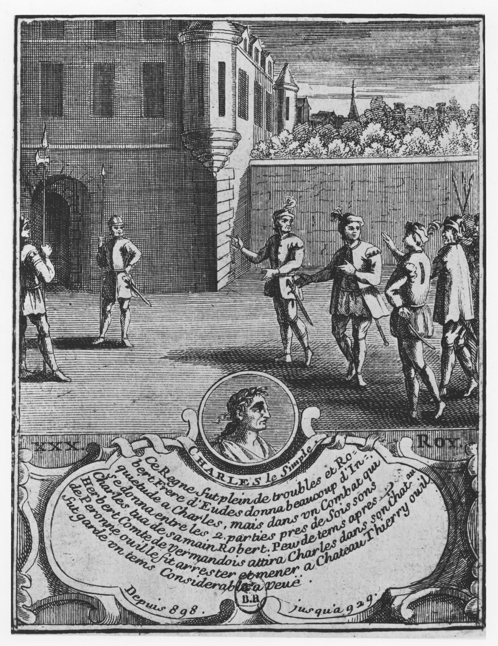 Karel III de Eenvoudige door French School