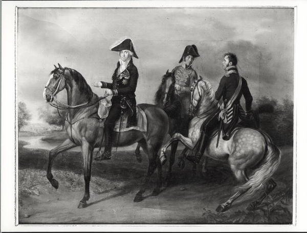 Hertog van Bassano (1763-1839) rijdend in Polen, 1809 door French School