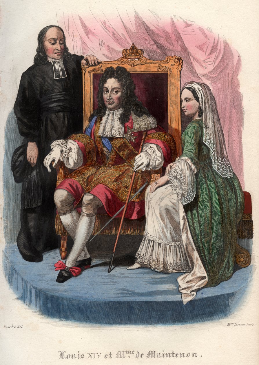 Lodewijk XIV (1638-1715) en Francoise d