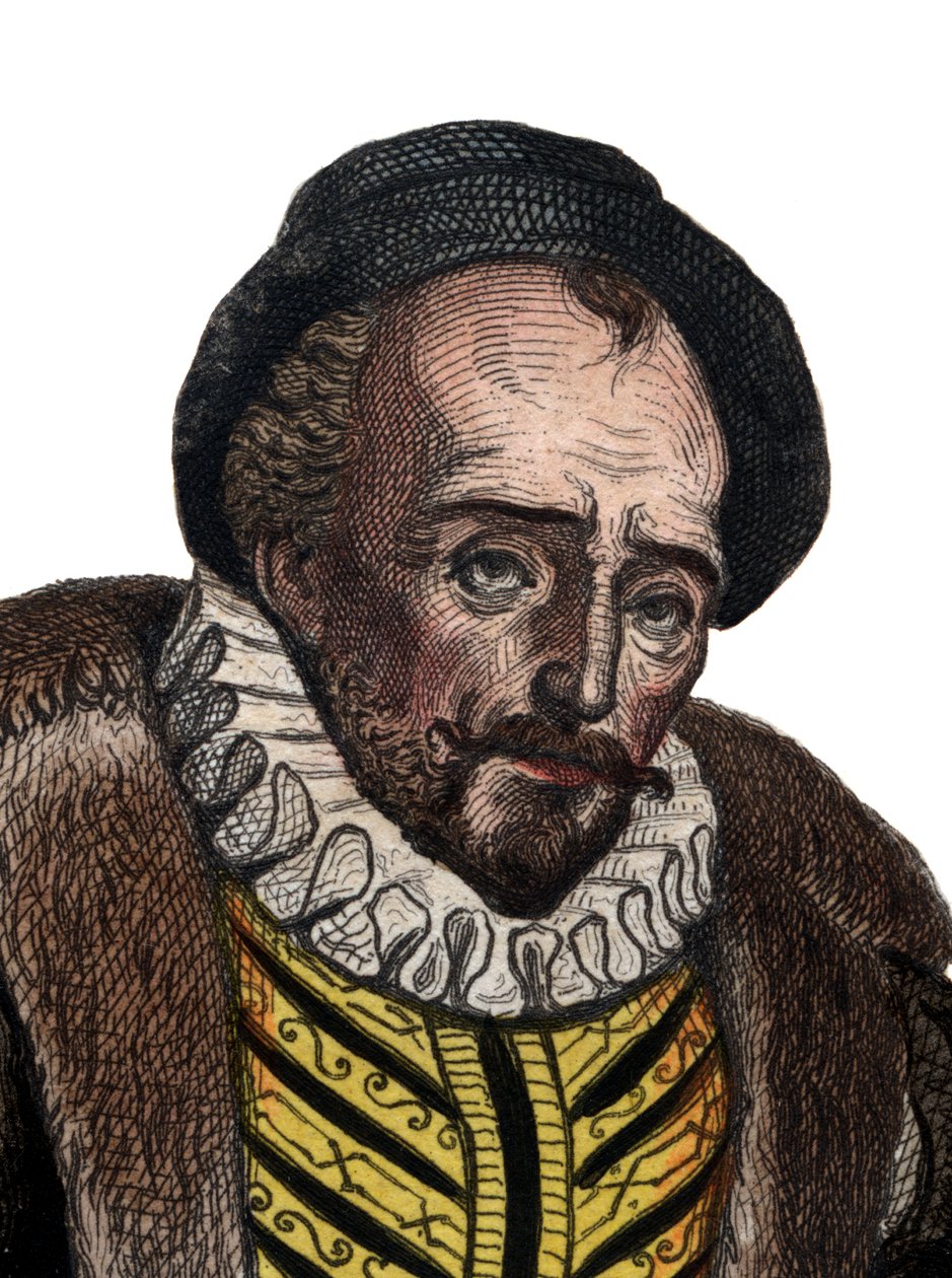 Portret van Lord Michel Eyquem de Montaigne (1533-1592), Franse schrijver door French School