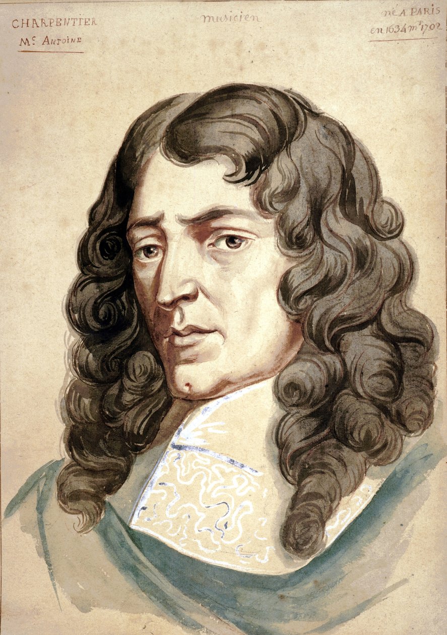 Portret van Marc Antone Charpentier door French School
