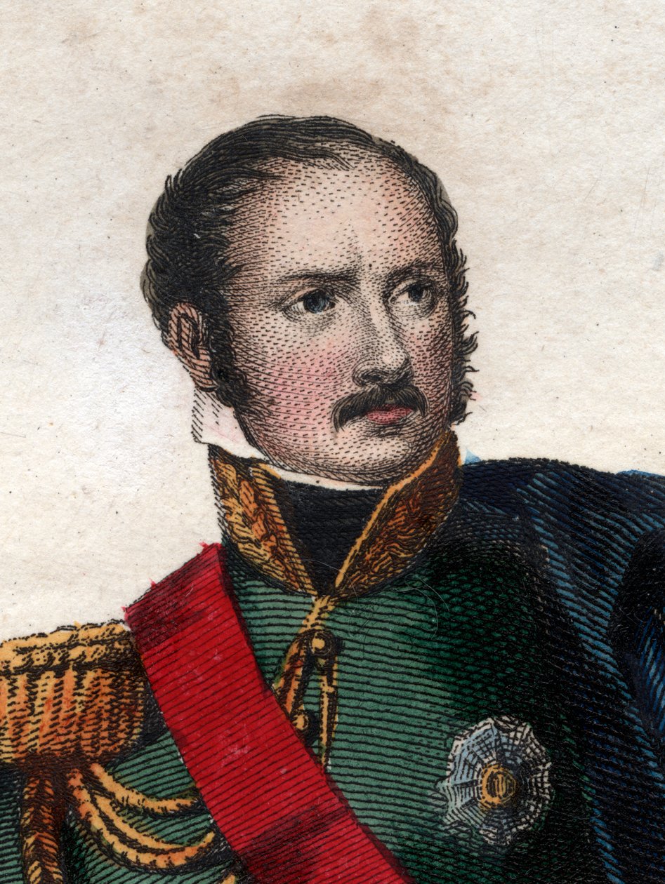 Portret van prins Eugene Rose de Beauharnais (1781-1824), onderkoning van het koninkrijk Italië, groothertog van Frankfurt, hertog van Leuchtenberg. door French School