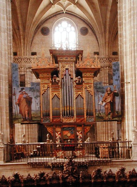 Orgel in de Catedral Nueva, c.1568 door Spanish School
