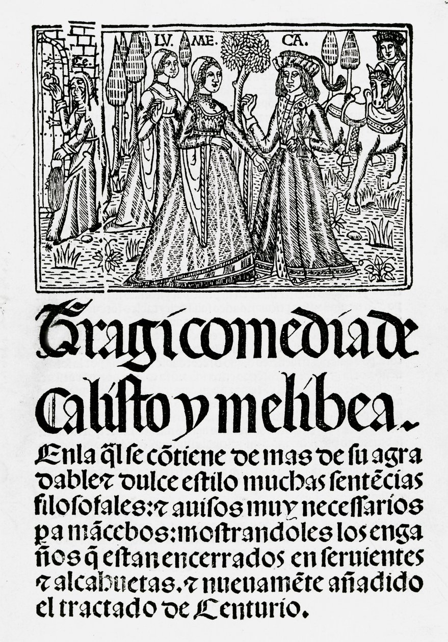 Tragicomedia de Calisto y Melibea, 1502 door Spanish School