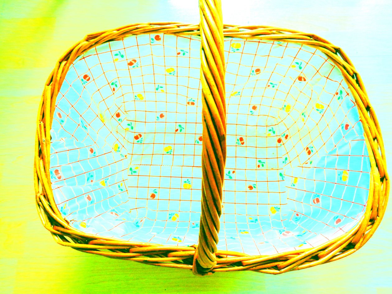 Kersen picknickmand vintage zomer tuin door Martina Konitzky