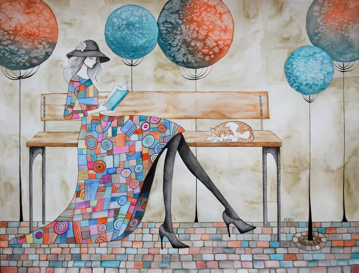 Je prachtige jurk door Marys Watercolors
