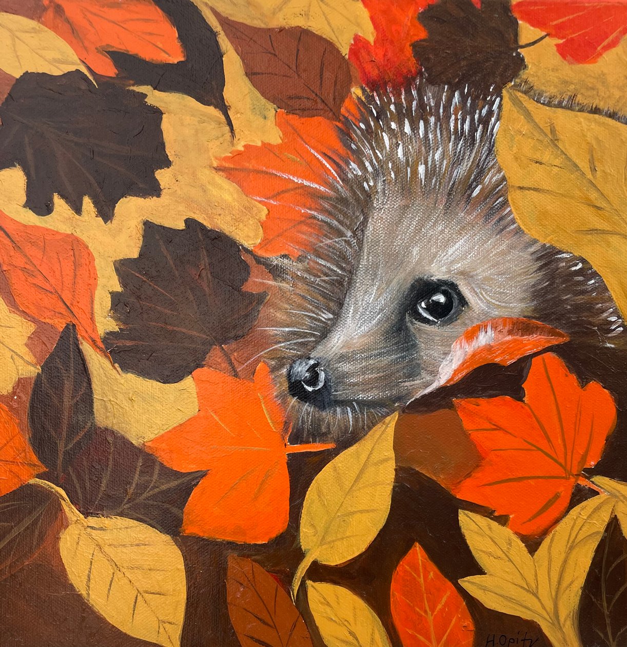 Schattige egel door H.Opitz