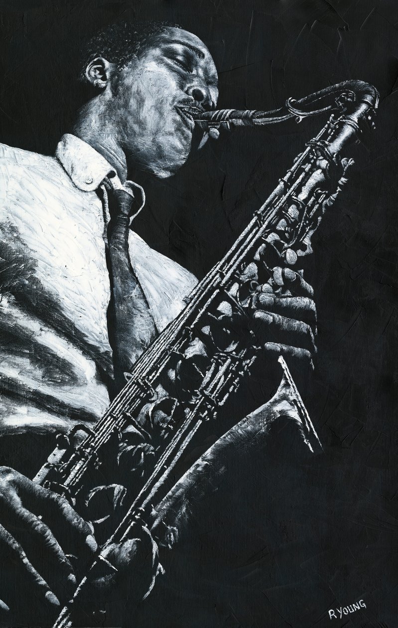 Expressief saxofoon door Richard Young