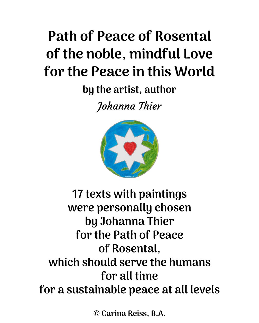 Path of Peace of Rosental door Johanna Thier
