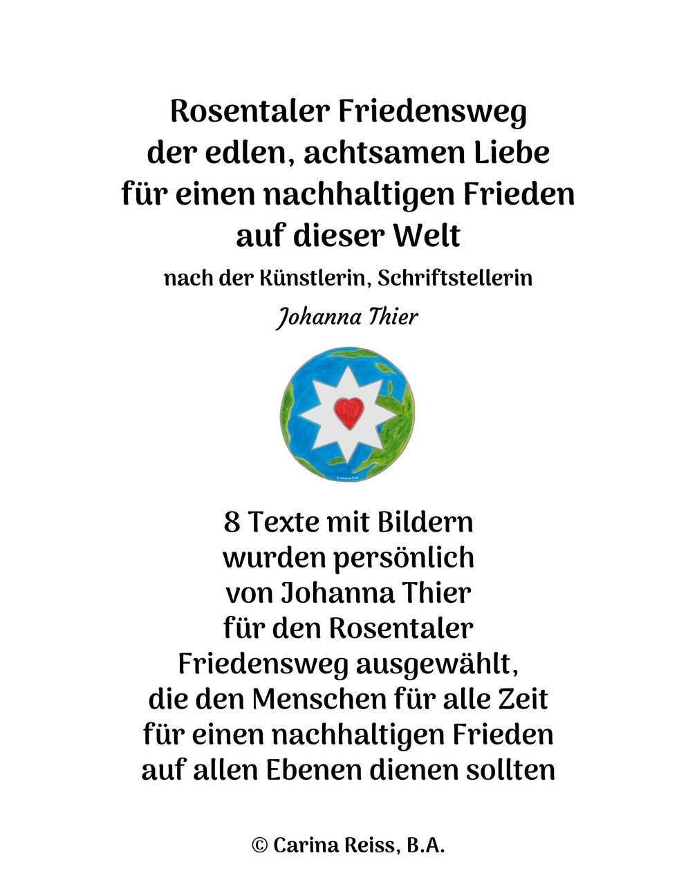 Rosental Vredespad door Johanna Thier