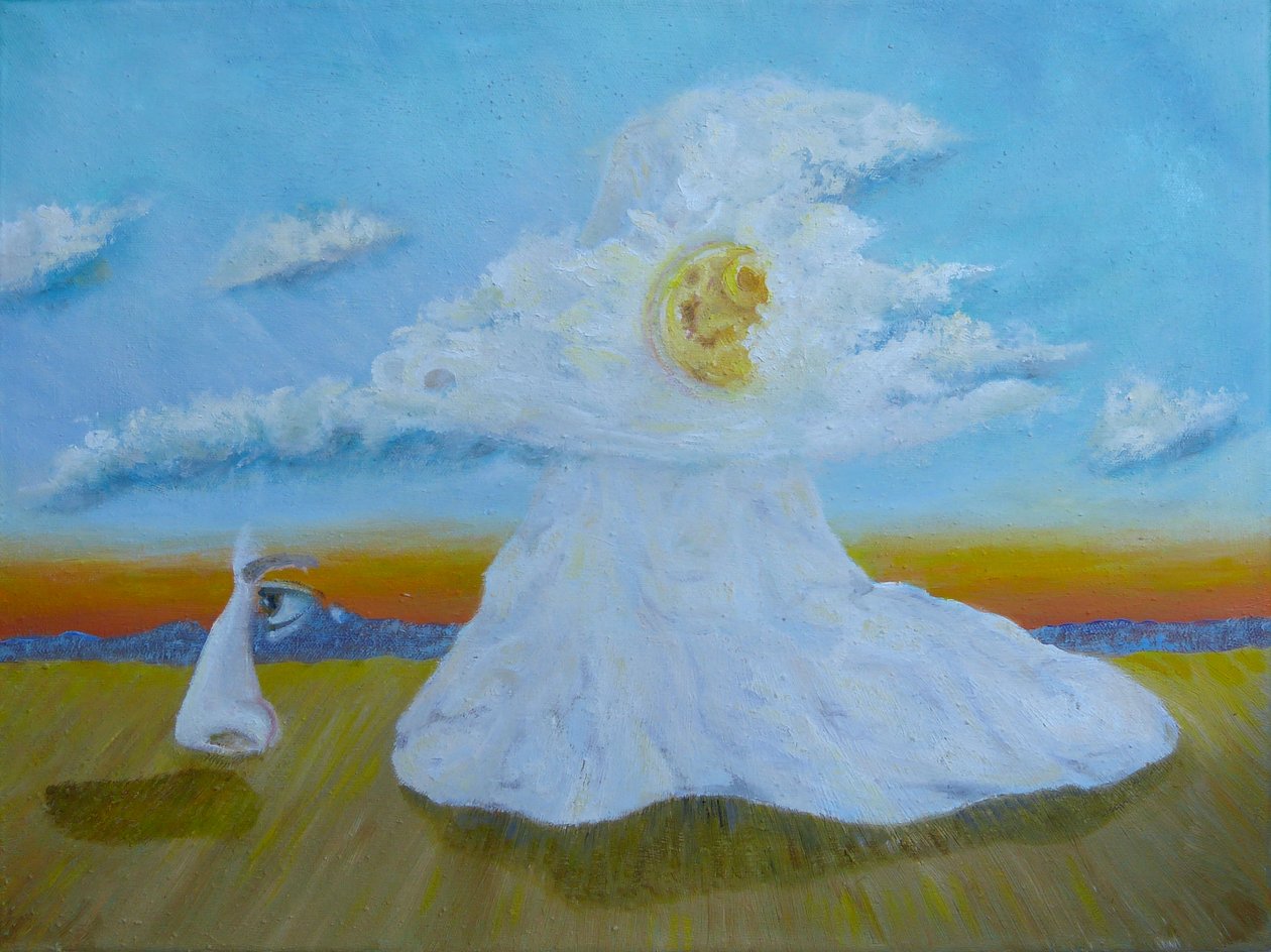 Landschap met een neus door Elzbieta Goszczycka