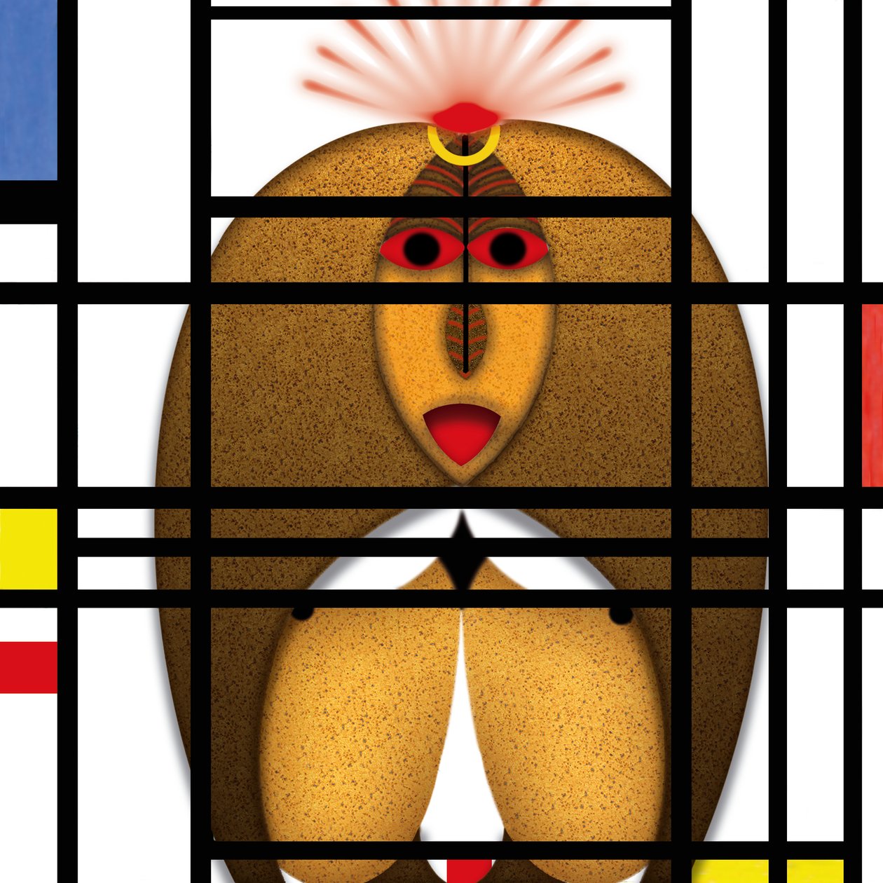 Dierlijke beweegredenen (III) - Hommage aan Piet Mondriaan door Alexander Eibach