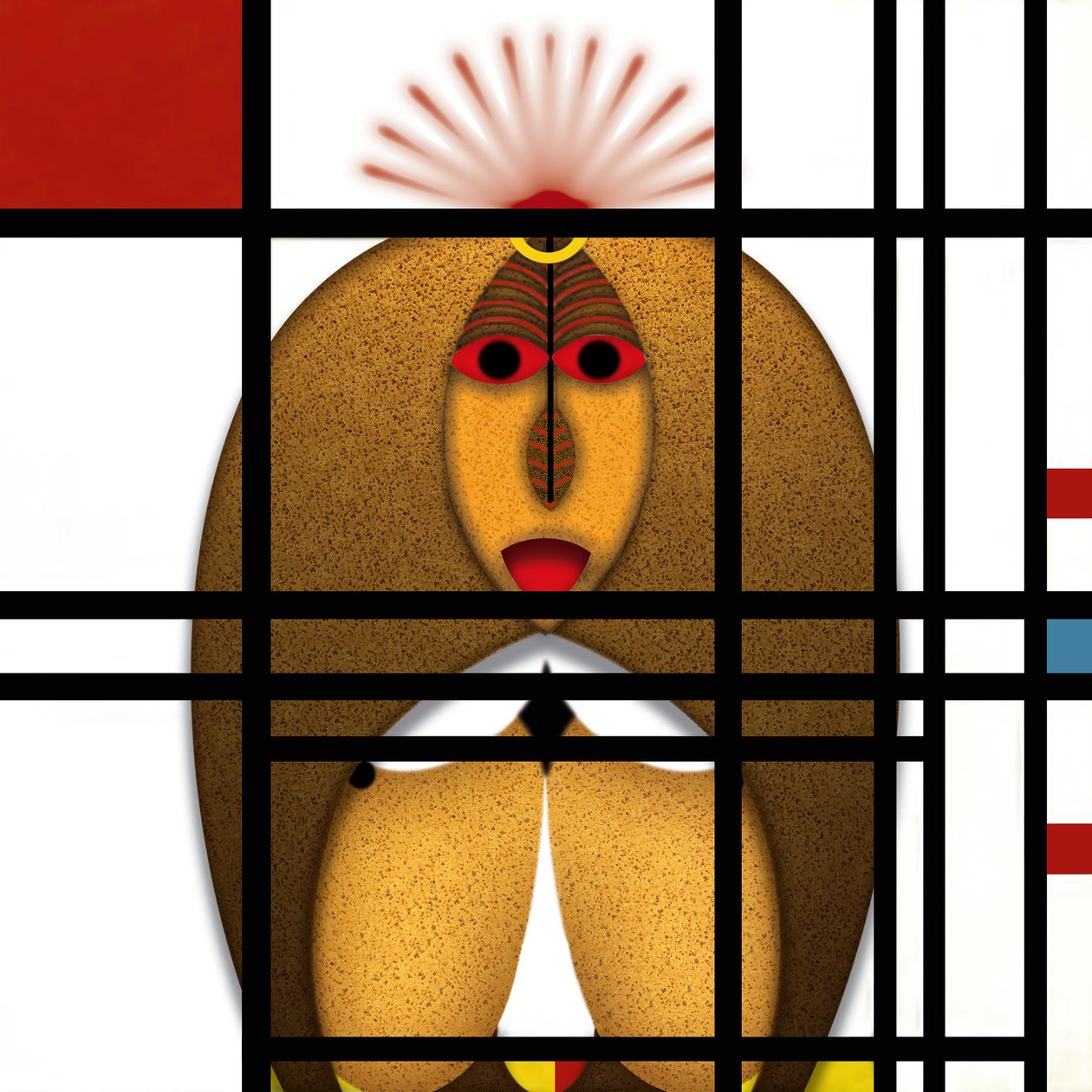 Lockdown (IV) - (aus der Serie Animal Rationale) door Alexander Eibach