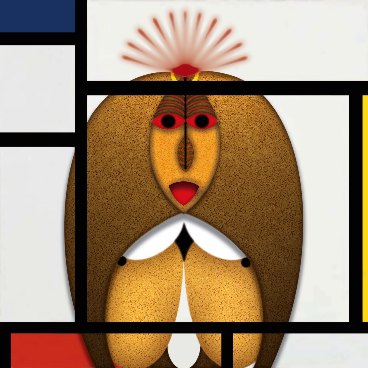 Lockdown (XX) - (aus der Serie Animal Rationale) door Alexander Eibach