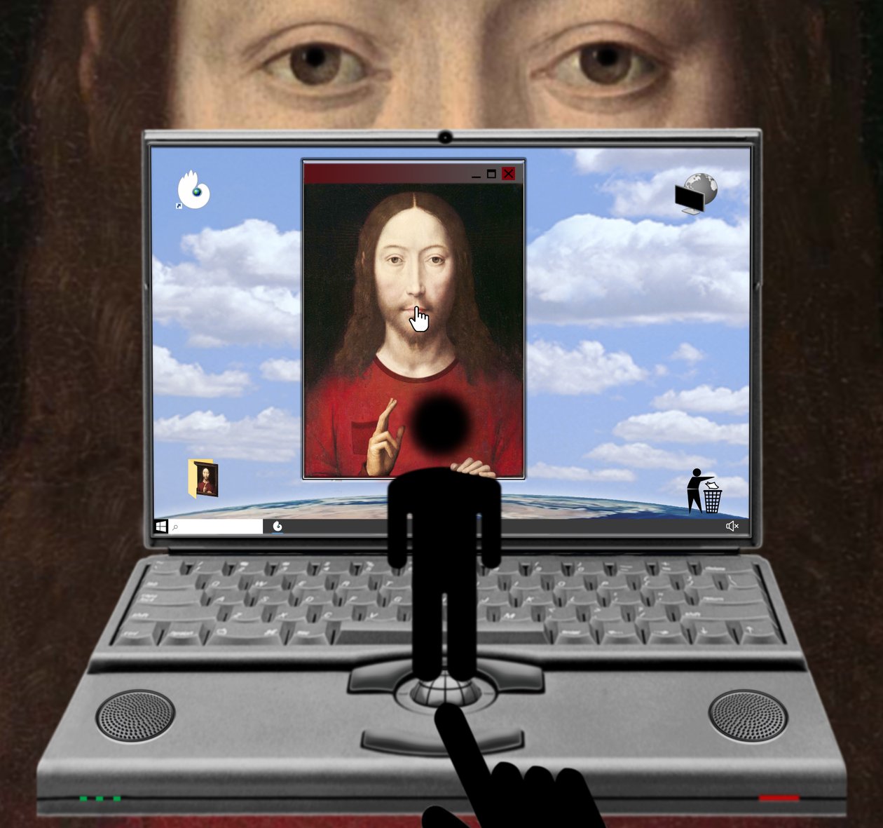 Wees stil! (uit de serie Windows) door Alexander Eibach