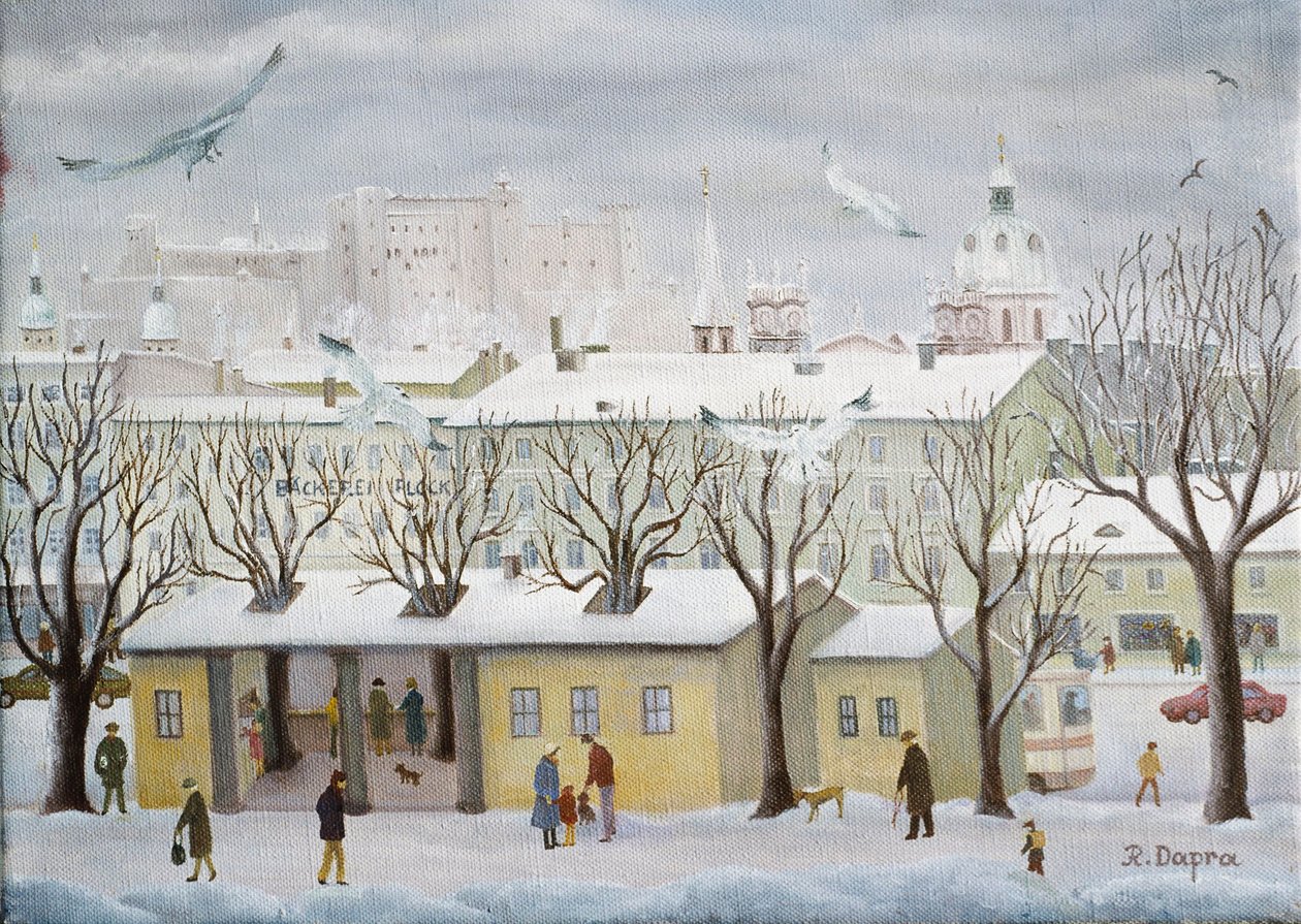 Op de Salzach door Regine Dapra