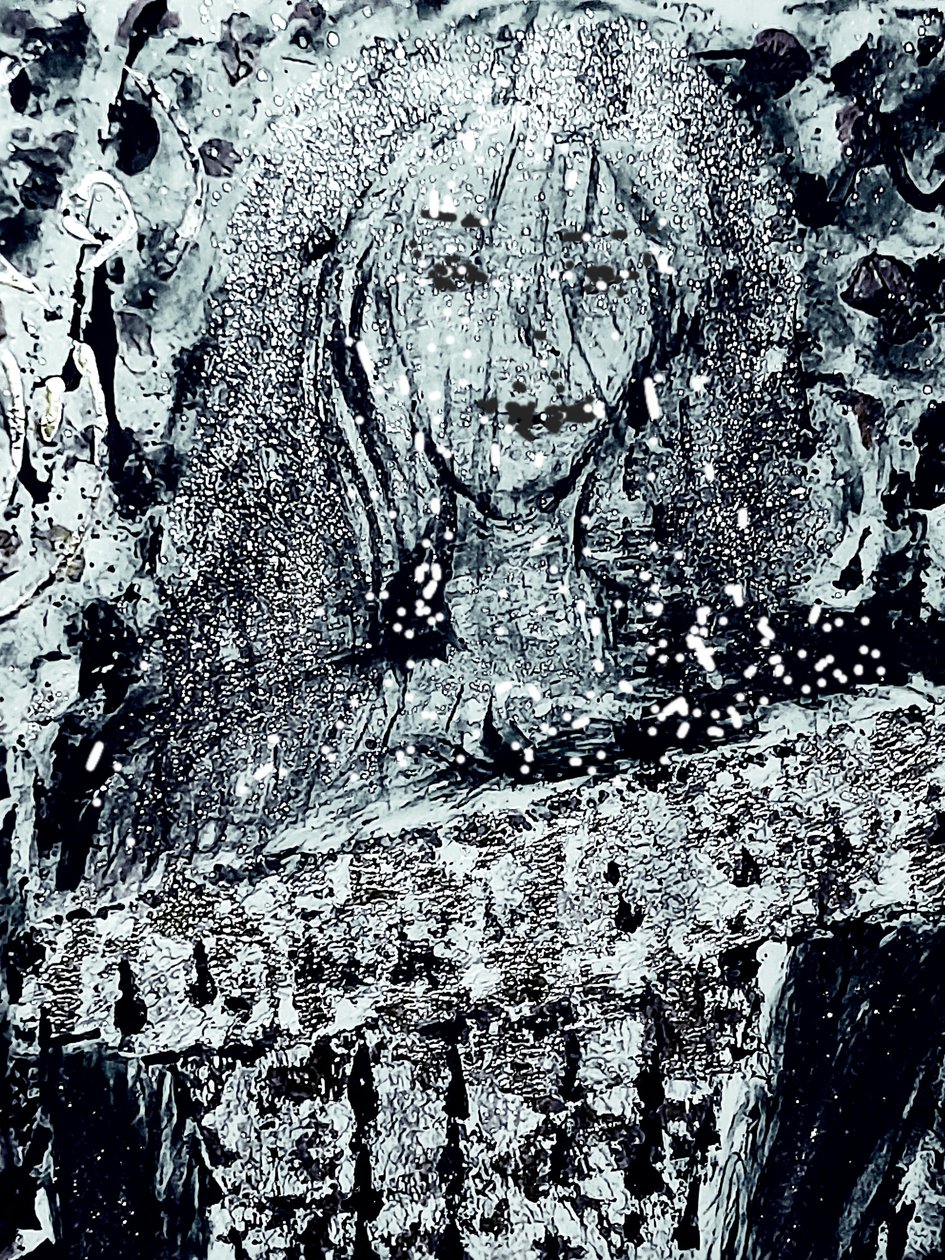 De dame in het zwart door Margareta Uliarte