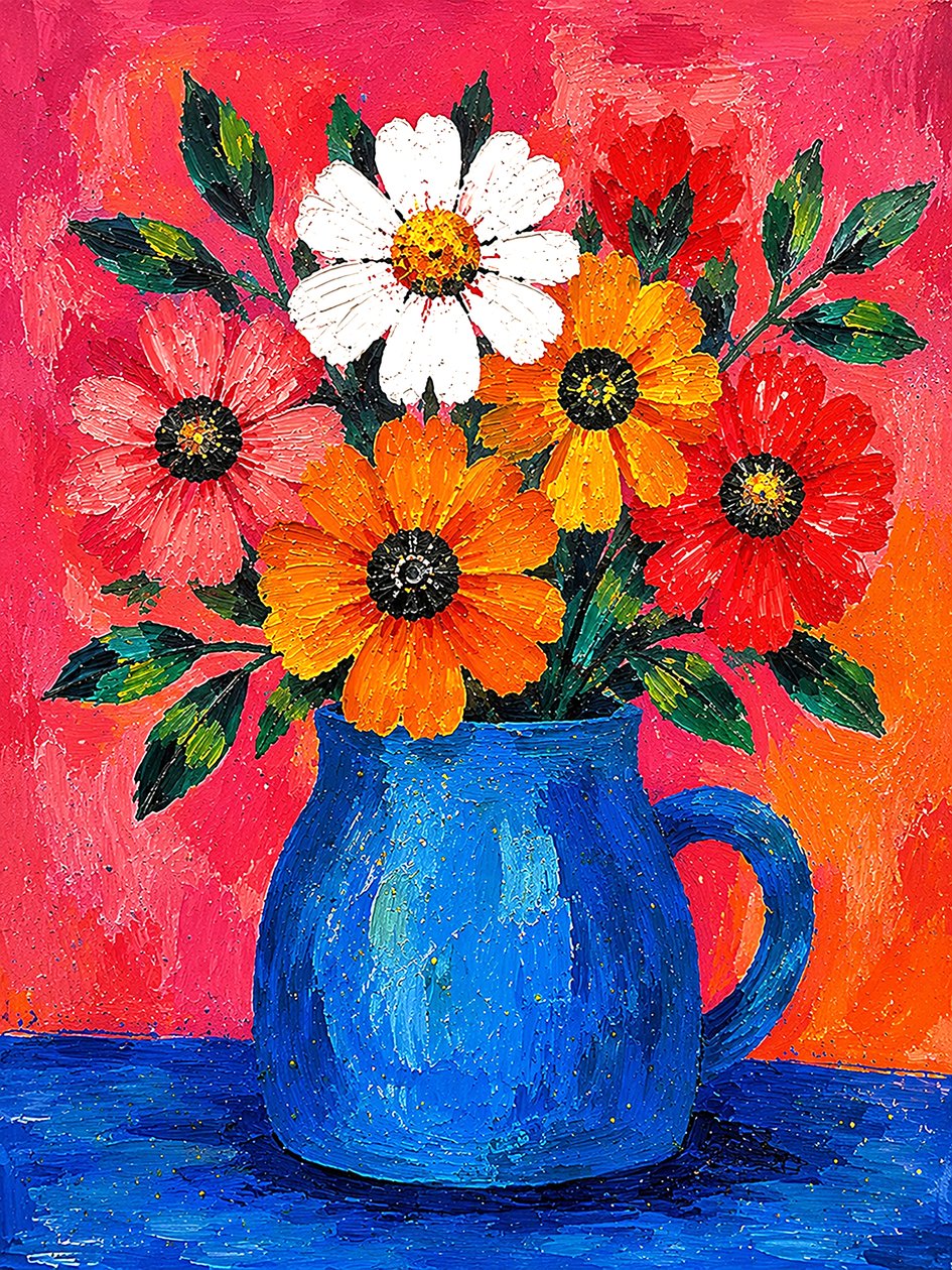 Een feest van bloemen en kleuren door Nomi Morina