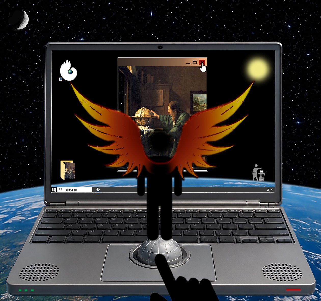 ICARUS (I) (uit de serie WINDOWS) door Alexander Eibach