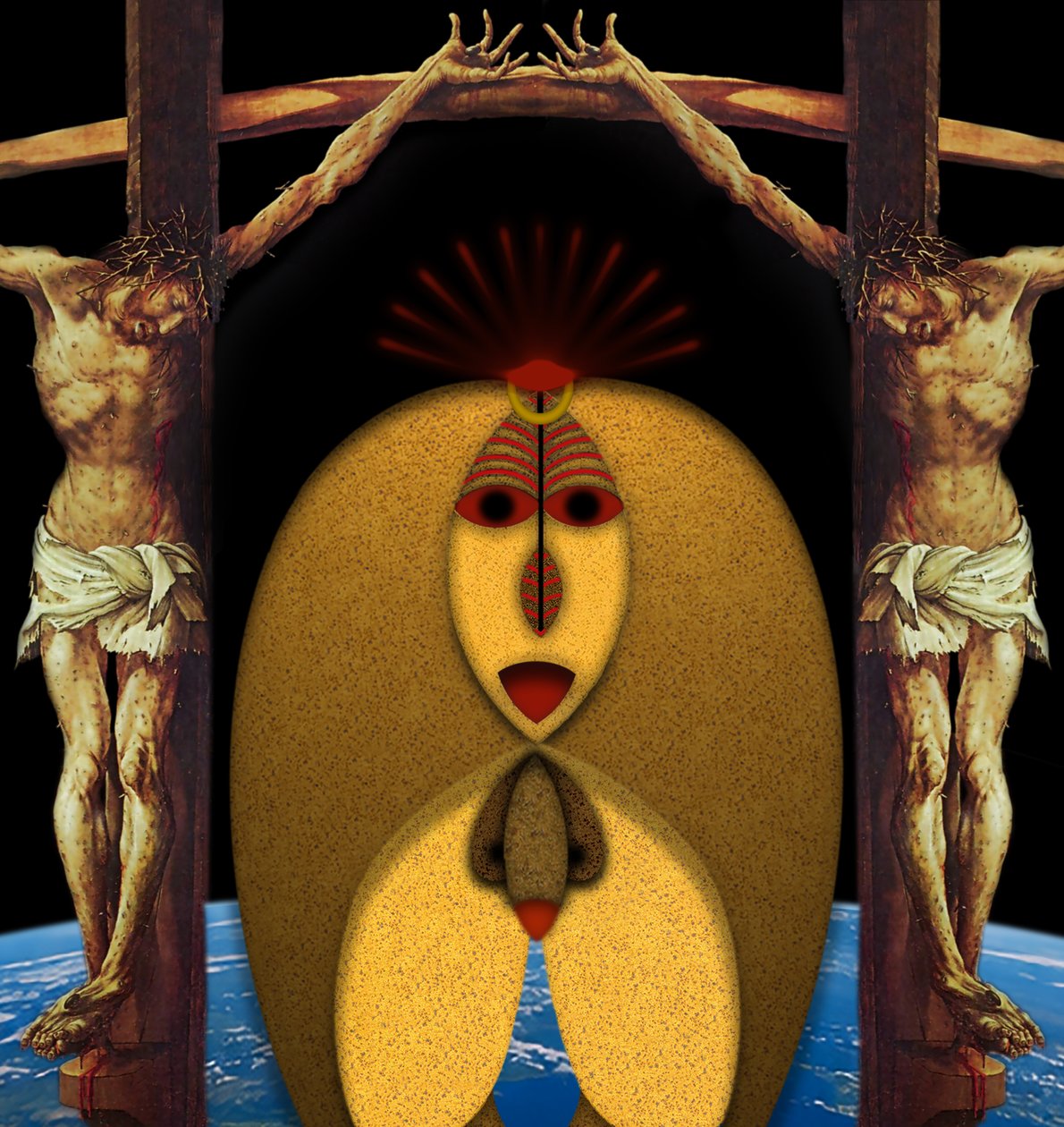 Ecce Homo (I) (het historische dier en de historische mens) door Alexander Eibach