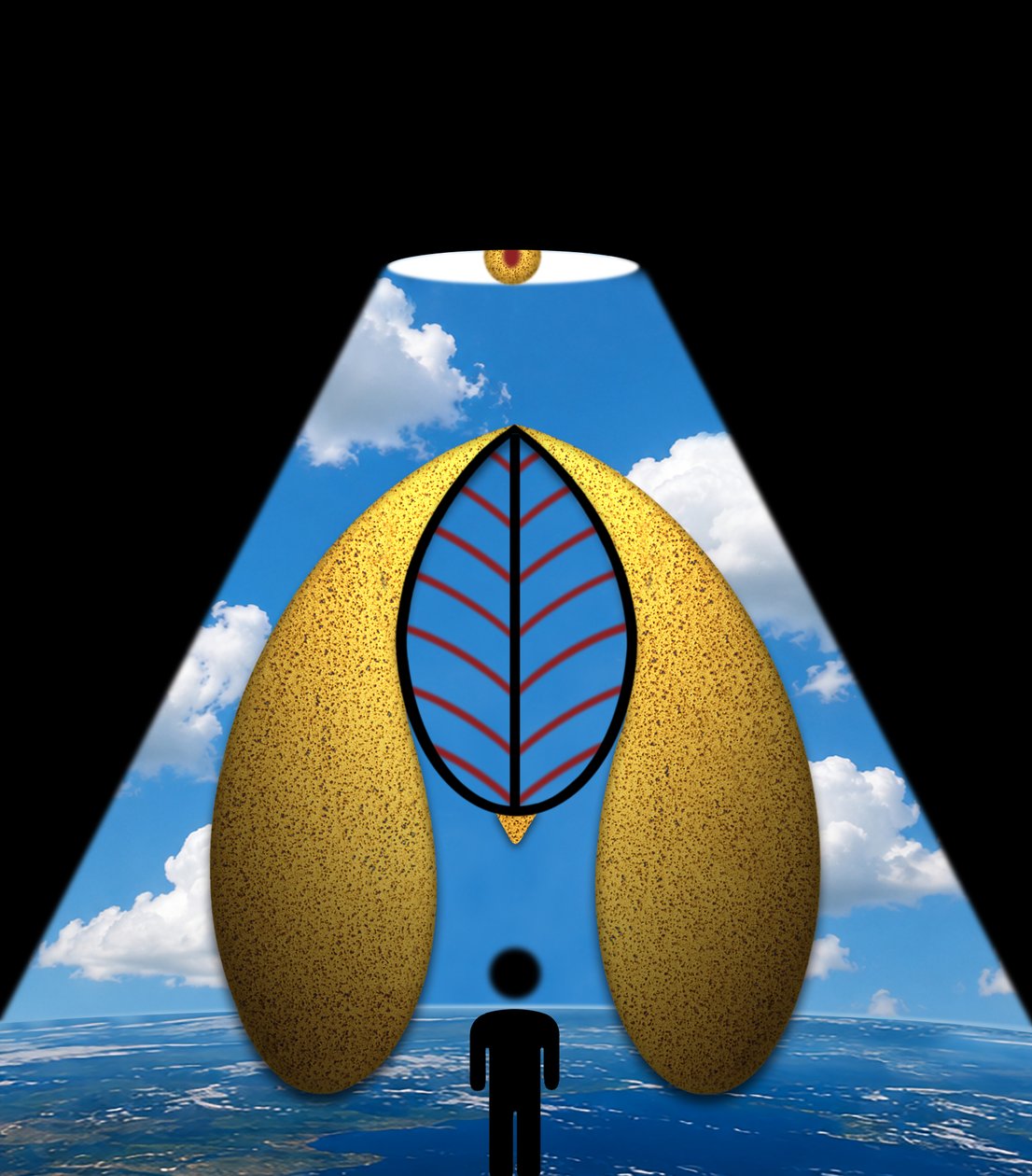 Het blauwe wonder (uit de serie Open plek) door Alexander Eibach