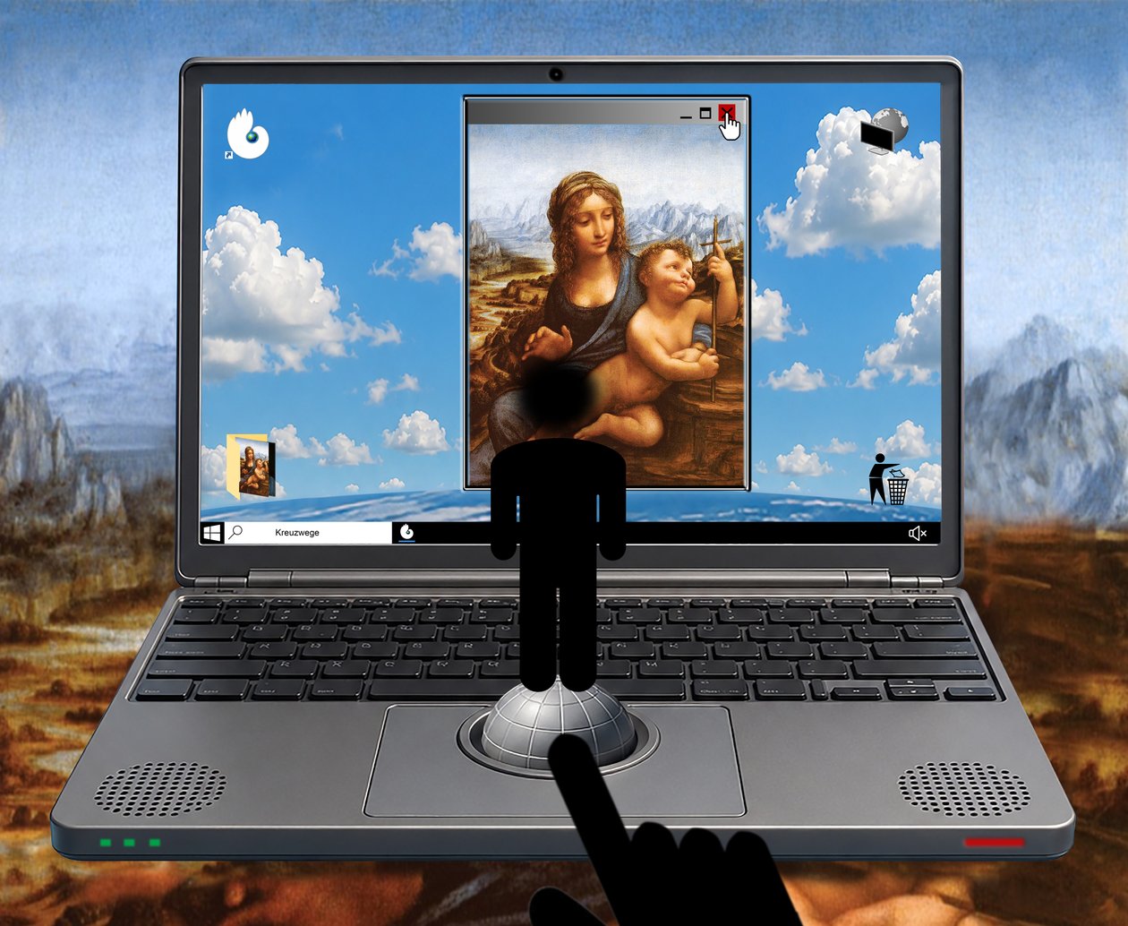 Kreuzwege (I) (aus der Serie WINDOWS) door Alexander Eibach