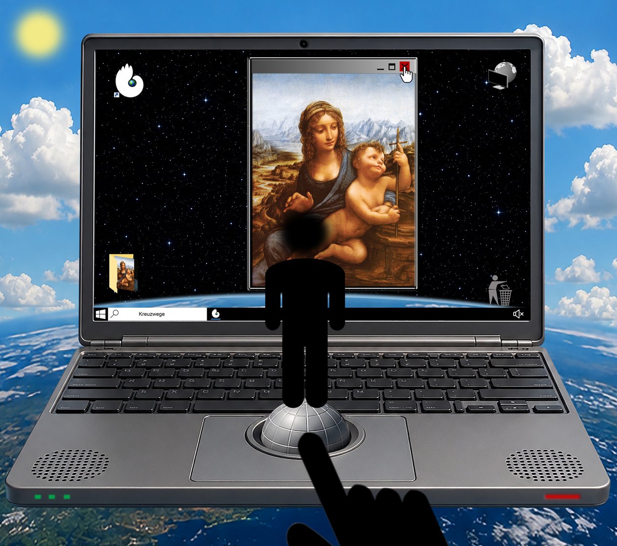 Kreuzwege (II) (aus der Serie WINDOWS) door Alexander Eibach