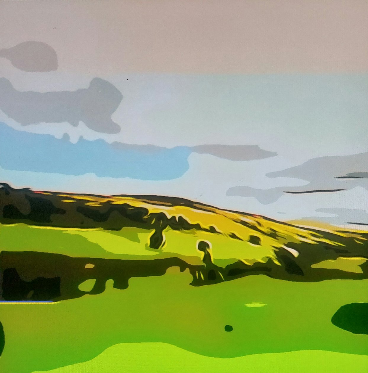 Digitale Landschaft 01 door M. Vet