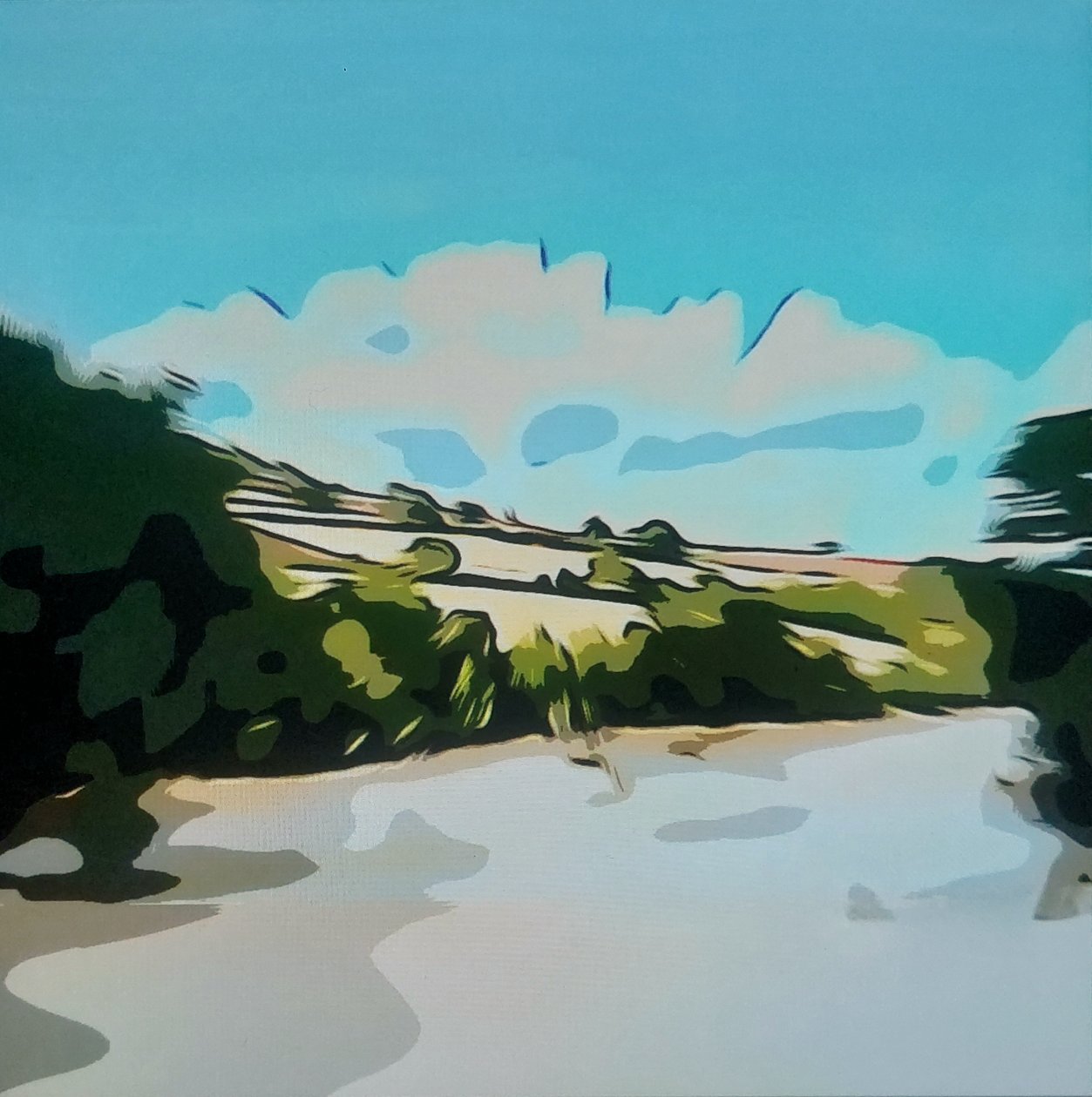 Digitale Landschaft 26 door M. Vet