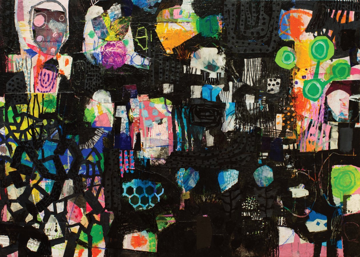 Black Abstraction 8 door OBOSHI