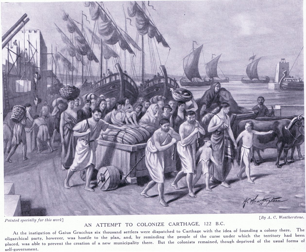 Een poging om Carthago te koloniseren 122 v.Chr. door A.C. Weatherstone