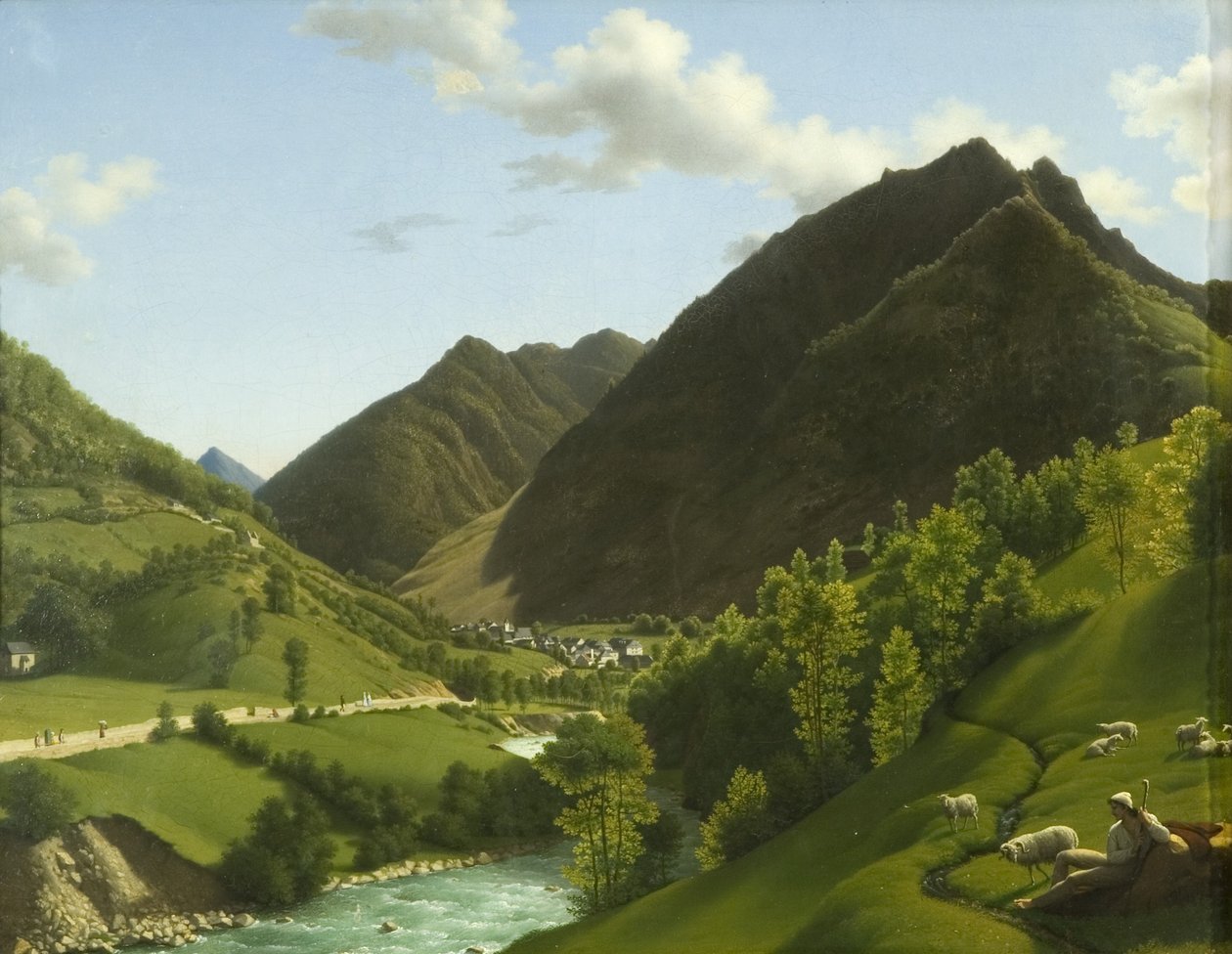 Een Vallei in de Pyreneeën door A.L.R.M. Duperraux