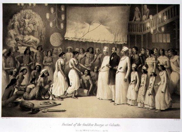 Festival van de Godin Dourga in Calcutta, uit 
