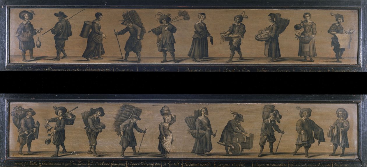 Les Cris de Paris, in 1634 door A. Doy