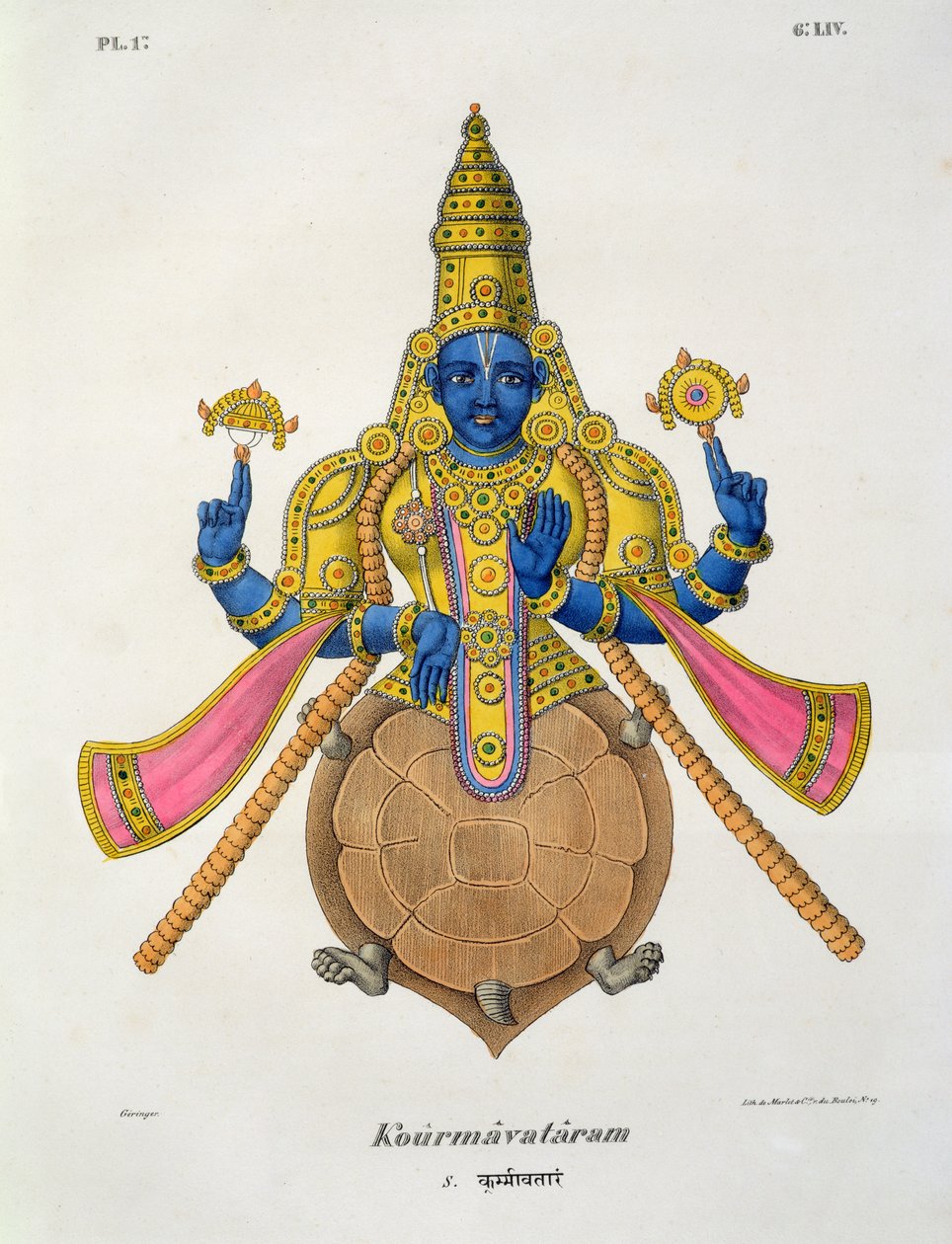 Kurma, gegraveerd door de Marlet (lithografie) door A. Geringer