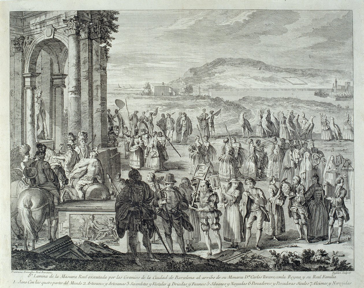 Cortège van Janus, 1764 door A. J. De Fehrt