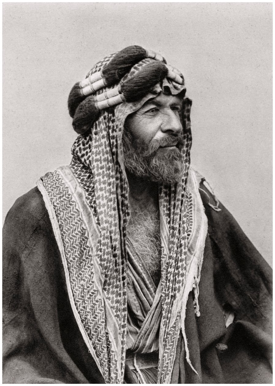 Een Arabische sjeik, Irak, 1925 door A. Kerim