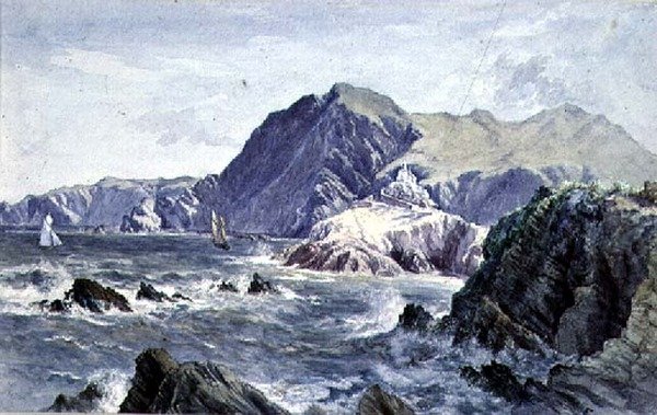Hillsborough, vanaf de Capstone, Ilfracombe door A. Newton Brooke