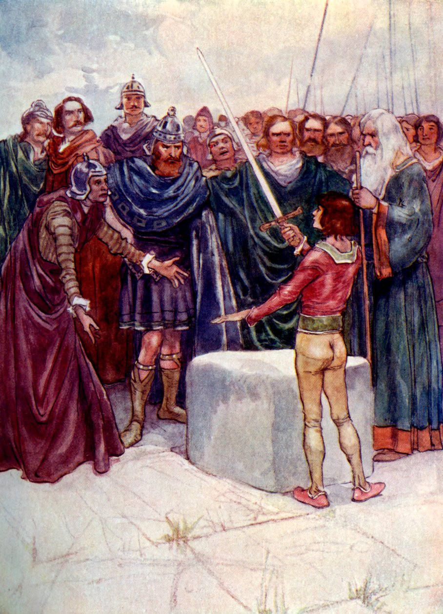 Hij stond daar met het magische zwaard in zijn hand door A. S. Forrest