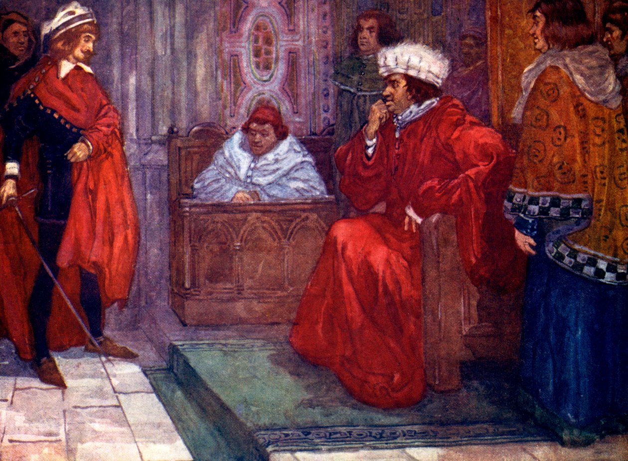 ...Ik stuur je naar de gevangenis, zei rechter Gascoigne, 14e eeuw, 1905 door A. S. Forrest